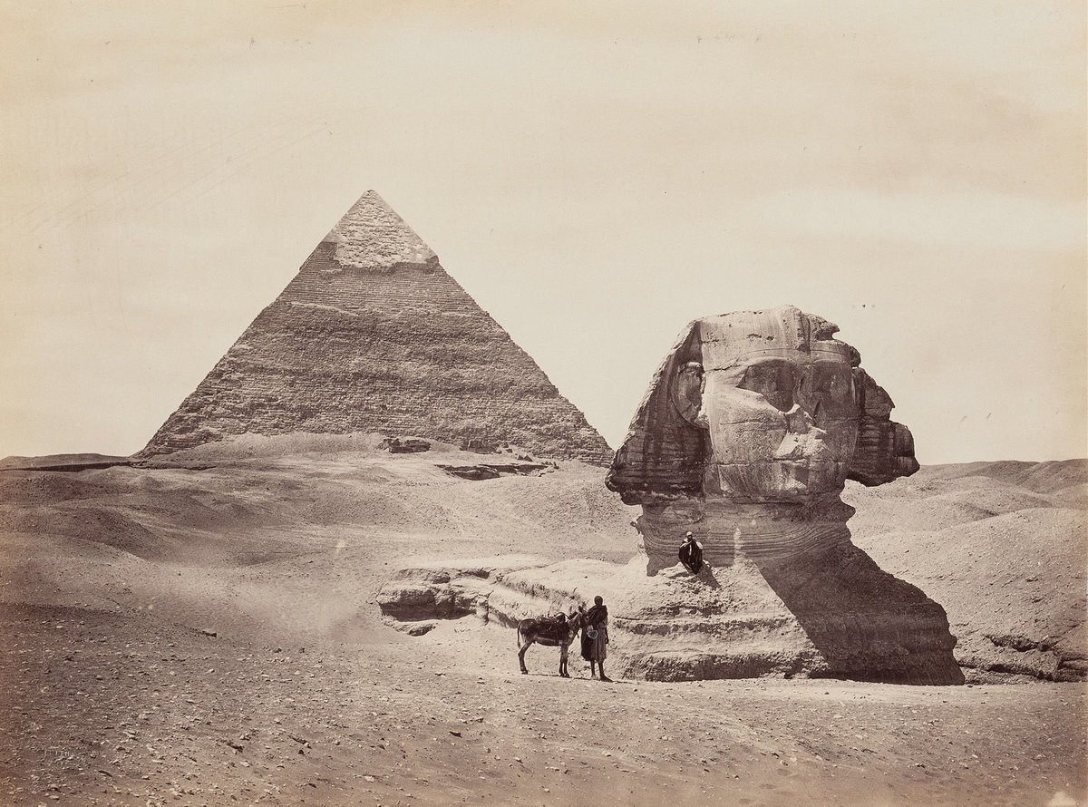 Francis Frith #photography 2nd Pyramid & Sphinx, 1858