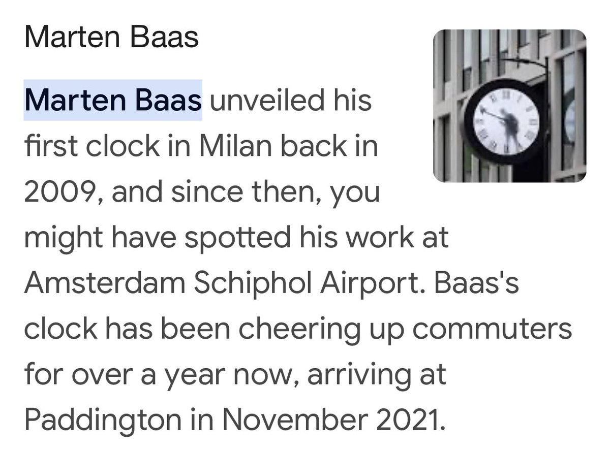 ⭐️❓WHO DESIGNED THE MAN TRAPPED INSIDE THE CLOCK⁉️⭐️ For those who asked… Martin Baas is the Dutch artist behind a series of these ingenious clocks in Milan, Amsterdam & London! The man cleans the clocks and rewrites the arm pointing to the time every single minute!!⏰ 👏🏽