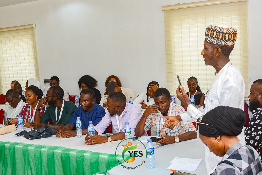 Dr. Terfa Abraham, a PhD holder in Economics and a Senior Research Fellow with the National Institute for Legislative and Democratic Studies (NILDS) took participants through the process of Budgeting, Monitoring and Tracking Budget Implementation. #YDIGWORKSHOP #TheNigeriaWeWant