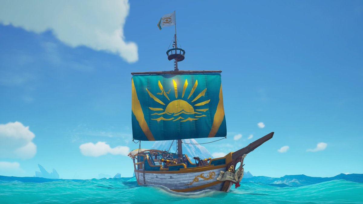 'As the sails catch the wind, we're propelled forward into the unknown, guide only by the sun above'

#SeaOfThieves #SoTShot #BeMorePirate