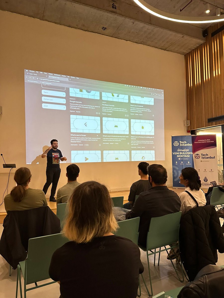 wtmistanbul's tweet image. Hey hey! 🎉 @erolkaftanoglu ‘nun sunumu ile güne başladık 💃🏻 

#TechIstanbul #UKGIstanbul #GdgIstanbul #WtmIstanbul #IWDIstanbul2024