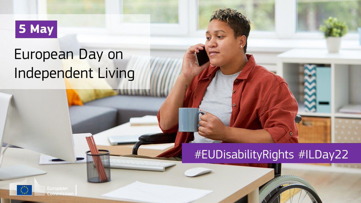 Today is the European Independent Living Day. Persons with disabilities must be free to decide where, how and with whom they live. Supporting independent living is at the heart of the #EUDisabilityRights Strategy. europa.eu/!My47xQ #ILDay24 #UnionOfEquality