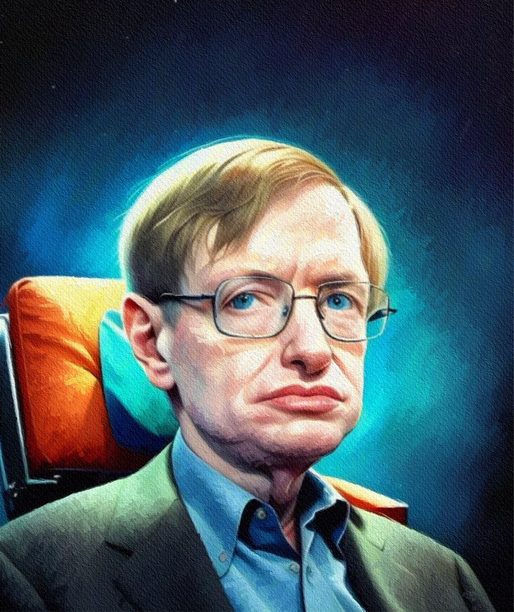 Check out this new painting that I uploaded #stephenhawking click here fineartamerica.com/featured/steph…