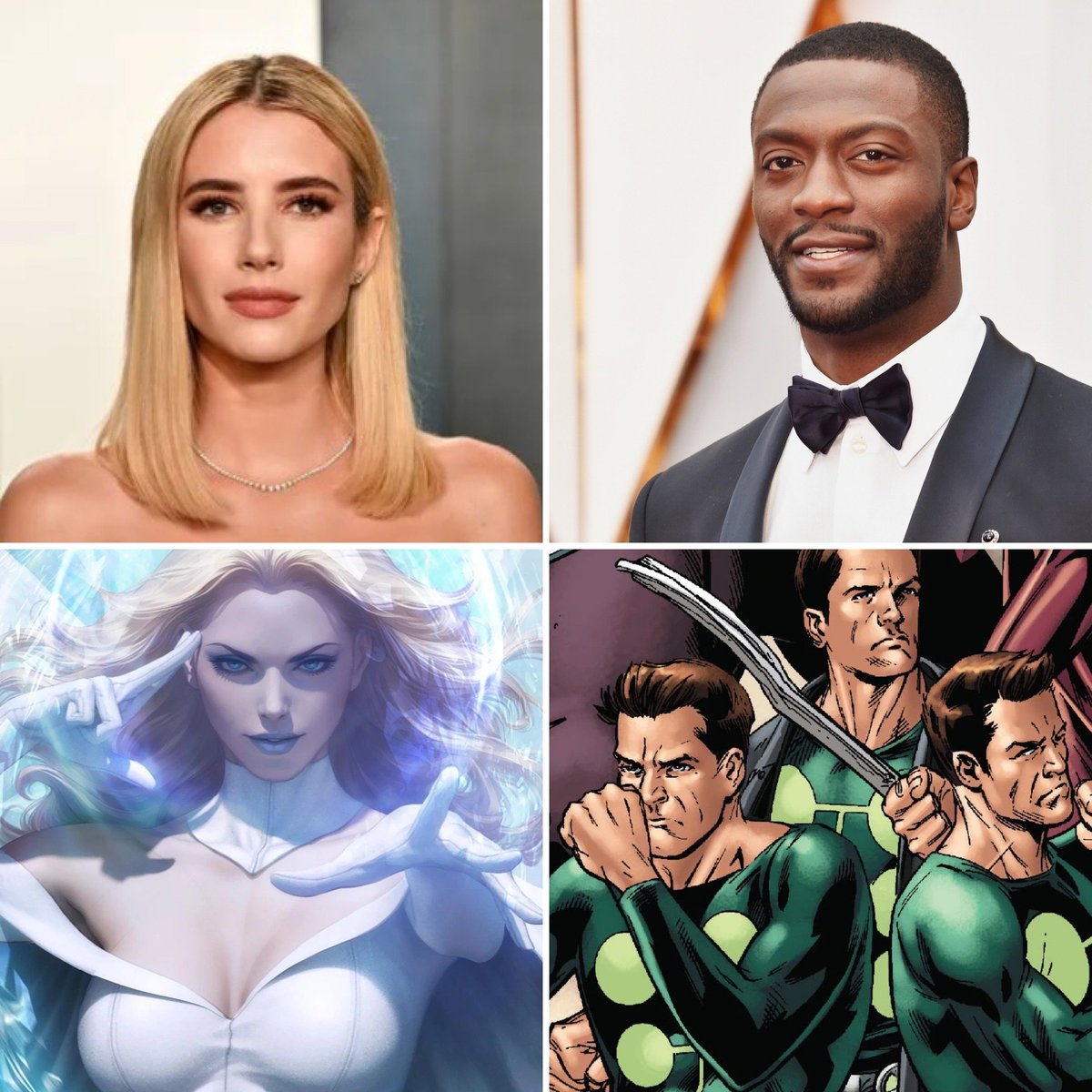 My official casting suggestions for rebooted Marvel Studios' X-Men: Emma Roberts as Emma Frost and Aldis Hodge as Multiple Man // #XMen