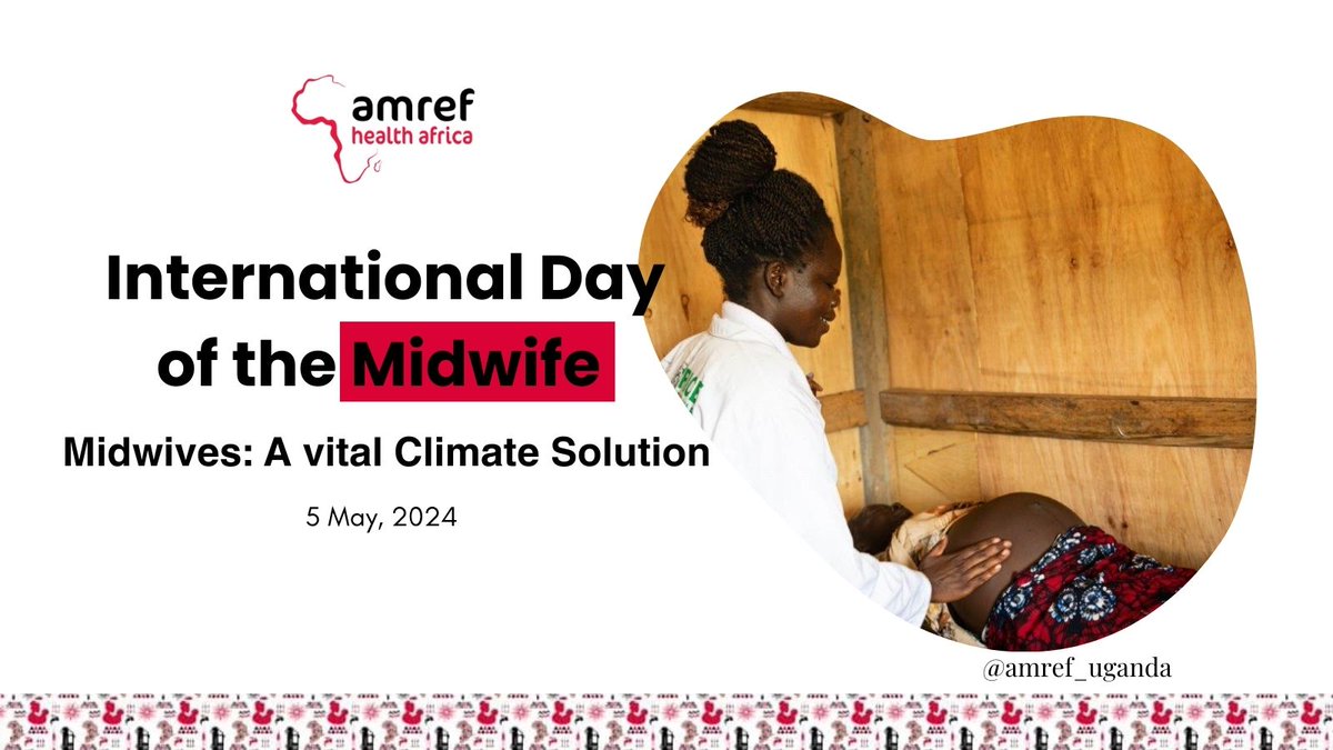 On this #InternationalDayOfTheMidwife, we celebrate the dedication of #midwives across #Uganda and Africa. Let us invest in their #education & #training for #safe, respectful maternity care for every woman. #maternity #HealthForAll #Amref4SRHR @WHO @UNICEF @UNFPA @UN_Women