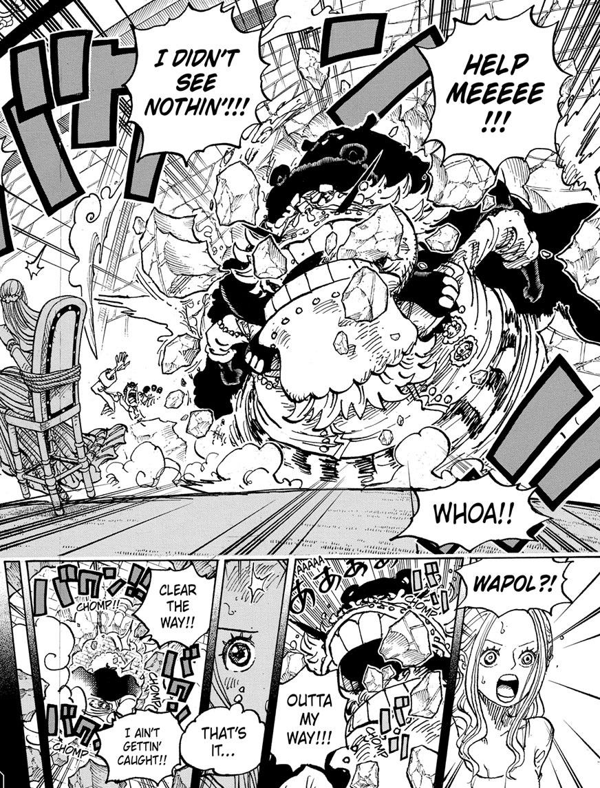 Some people are saying chapter 1085 is the most fitting to be directed by ishitani, and while I definitely think she would nail it, I think a gear 5 episode is much more valuable considering this is mostly just exposition