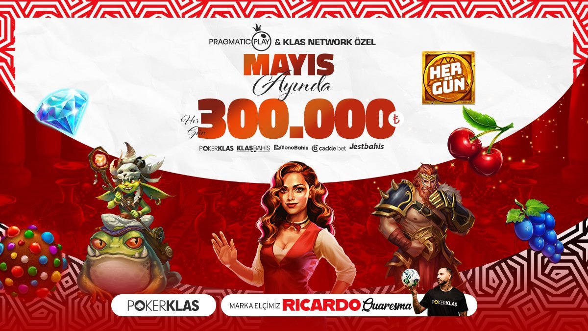 🌐PokerKlas Güncel : cutt.ly/PokerKlas ⚡PokerKlas I Pragmatic Play & Klas Network Özel Turnuvalarıyla Her Gün 300.000TL Dağıtıyor! 💸Mayıs Ayında Her Gün Ödül Havuzu I 300.000 TL ⏳ PokerKlas, KlasBahis, Caddebet, MonoBahis ve JestBahis Arasında Geçerlidir.