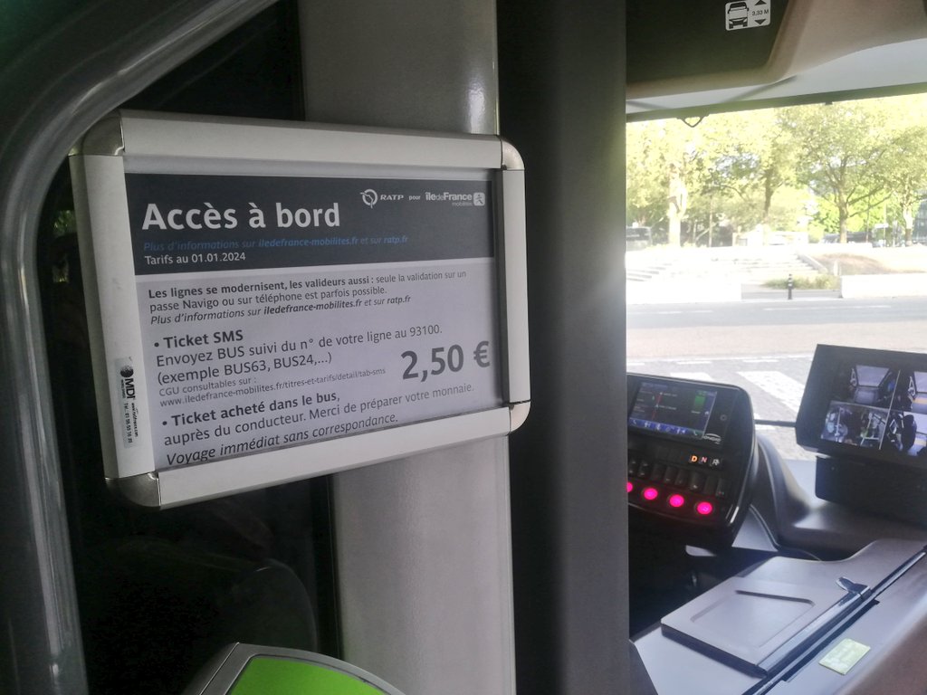 Durant la période des jeux olympiques, les tickets vendus à bord des bus vont passer de 2,50€ à 5€. Pour des raisons de gestion, la RATP prévoit que le conducteur donnera deux tickets mais en déchirera un 🙄