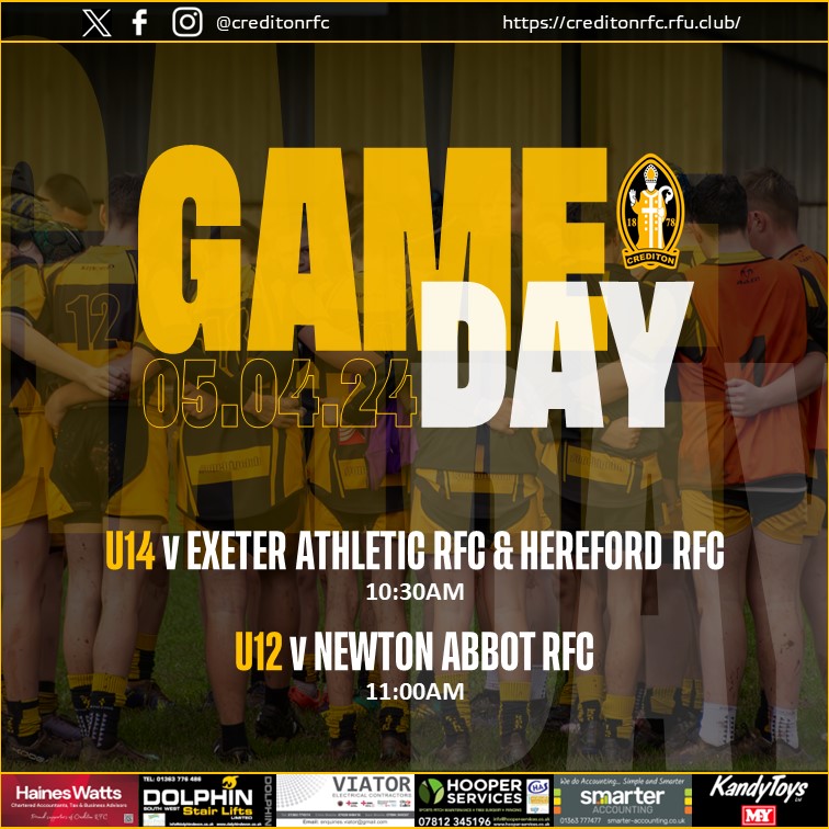 Crediton RFC (@creditonrfc) on Twitter photo The final ๐๐๐ ๐๐๐๐ฌ of the season sees the ๐จ๐ญ๐ฐ๐ take on <a href="/ExeterAthletic1/">@ExeterAthleticRFC</a> and @Hereford_RFC while the ๐จ๐ญ๐ฎ๐ host <a href="/NewtonAbbotRFC/">Newton Abbot Rugby Club</a>
Have fun everyone ๐ค๐
#kirton #blackandamber #onebigclub <a href="/swsportsnews/">South West Sports News</a> The final ๐๐๐ ๐๐๐๐ฌ of the season sees the ๐จ๐ญ๐ฐ๐ take on <a href="/ExeterAthletic1/">@ExeterAthleticRFC</a> and @Hereford_RFC while the ๐จ๐ญ๐ฎ๐ host <a href="/NewtonAbbotRFC/">Newton Abbot Rugby Club</a>
Have fun everyone ๐ค๐
#kirton #blackandamber #onebigclub <a href="/swsportsnews/">South West Sports News</a>