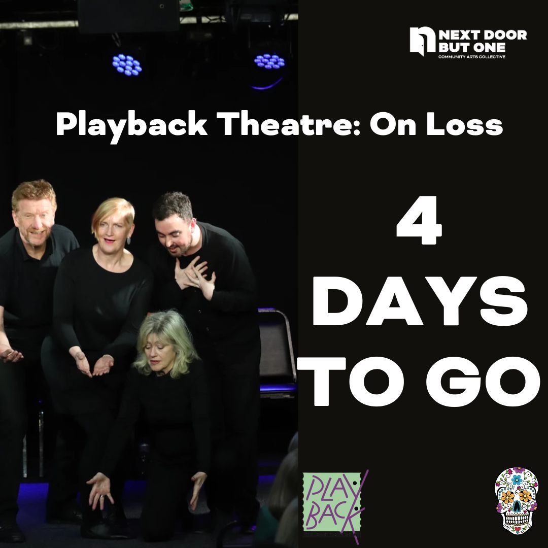 Playback Theatre On Loss. Not long to go now, but theres still time to get your FREE ticket and come join us! @YorkExplore Thursday 9th May 6.30pm-7.45pm 🎟️ buff.ly/3JLG9B6
