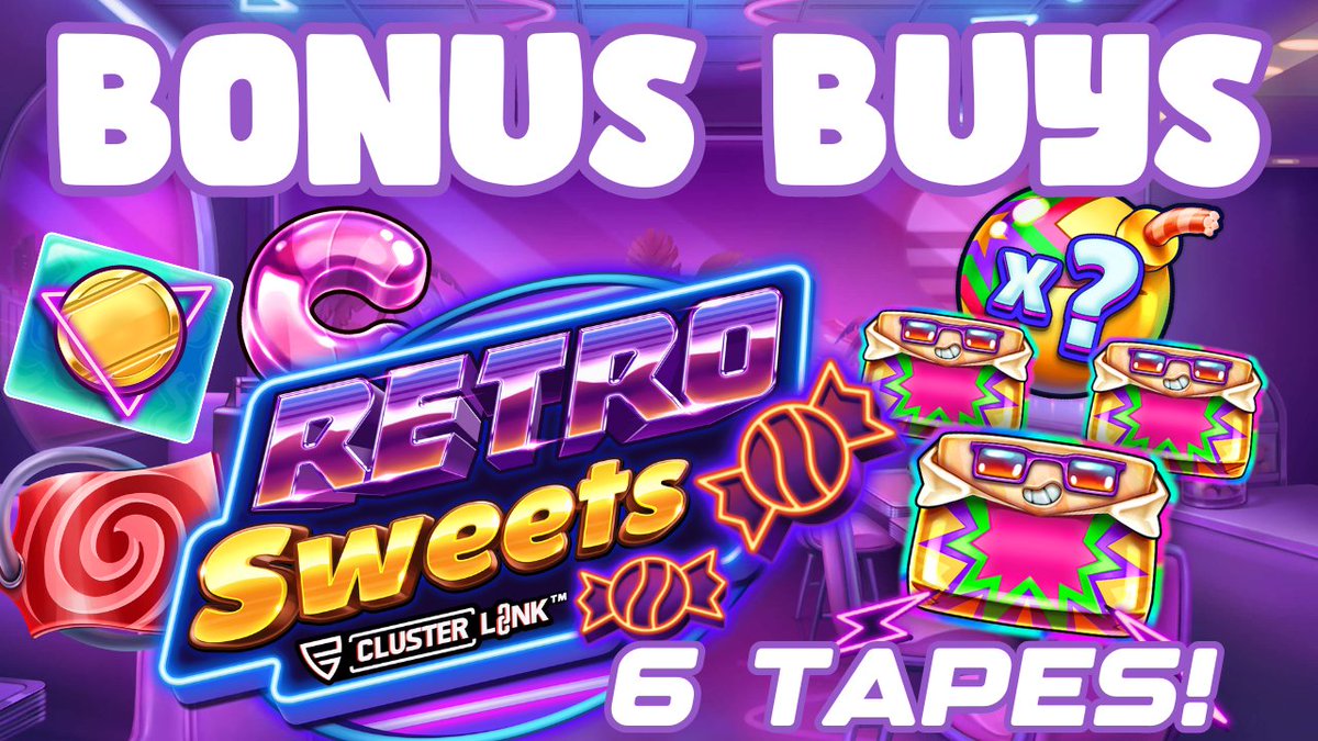 Hey there! 👋 Did you catch yesterday's video on Bob Slots featuring BONUS BUYS on the NEW Push Gaming slot Retro Sweets? 🍬 If not, check it out here: youtu.be/EbLP4kIq7ho 🎰 #BobSlots #RetroSweets #BonusBuys #NewSlot