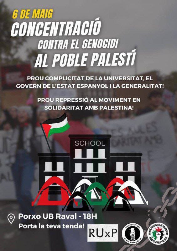 Celebrem les protestes dels joves universitaris contra el genocidi a #Palestina ✊🏾 #universityprotests #PalestinaLliure #ProuComplicitat