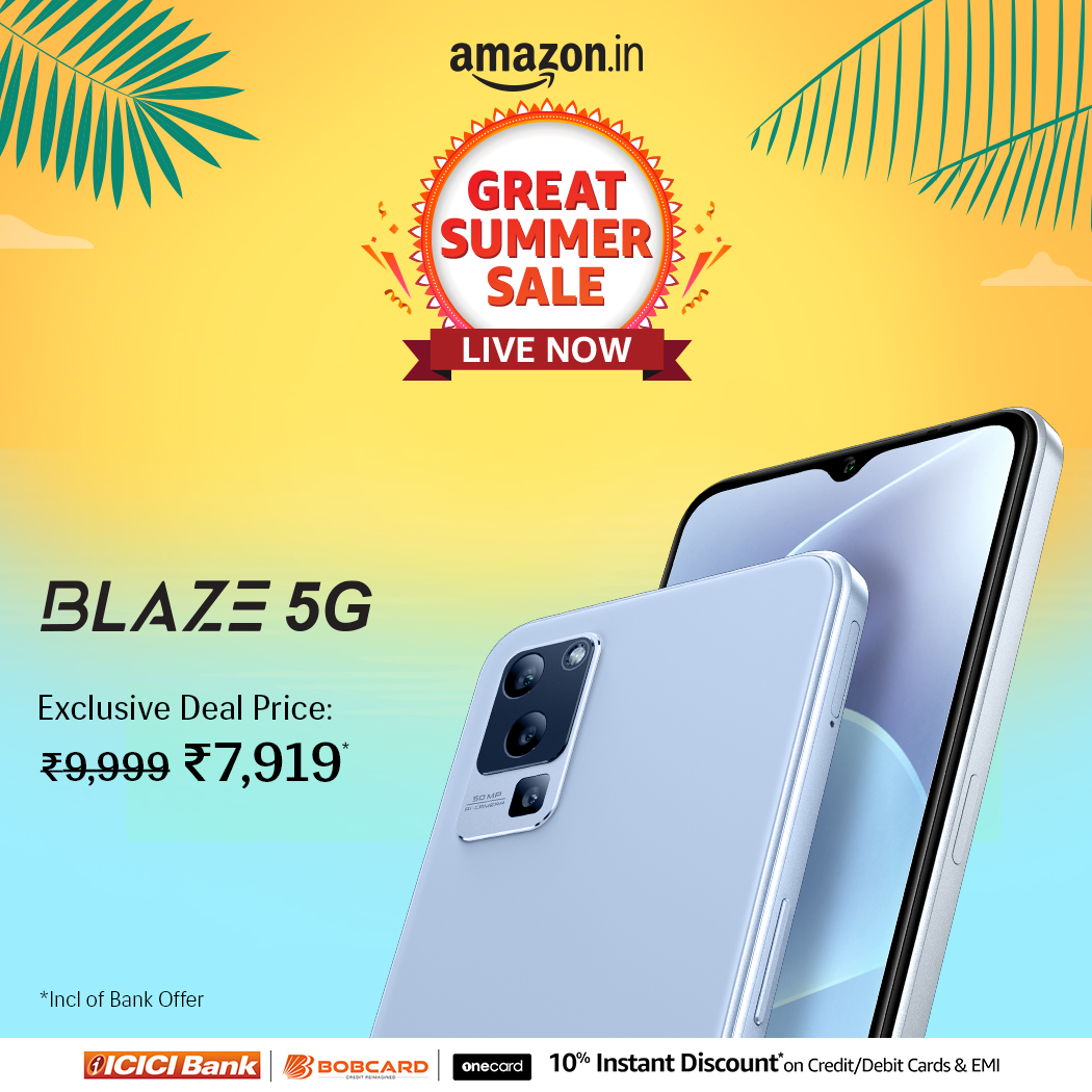 LavaMobile's tweet image. The @amazonIN Great Summer Sale is now LIVE.
It’s your chance to buy a Lava smartphone at an unbeatable price!

Shop Now: amzn.in/d/dcb9Kzm

#LavaMobiles #ProudlyIndian