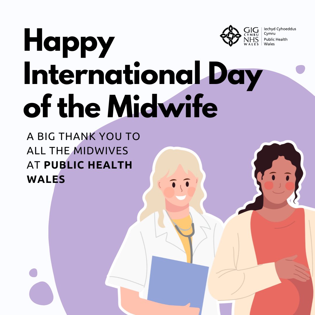 🌟Happy International Day of the Midwife!🌟
We want to express a heartfelt thank you to our amazing midwives within PHW and across the country for their unwavering dedication and the profound impact they have on families and communities. Diolch! #InternationalDayOfTheMidwife 🤰🏽