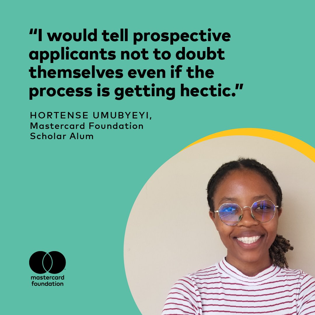 Meet Hortense Umubyeyi, a Mastercard Foundation Scholars Program alum with an inspiring journey in her pursuit of higher #education and some advice for aspiring university students. Read her story here: ow.ly/qlBB50RwmnW