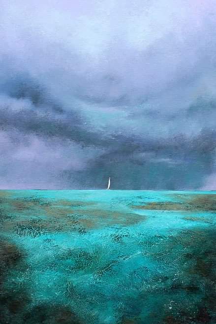 Liudmyla Doichenko (Ukraine) 
- 'Emerald Storm' 2019 

“Storms draw something out of us that calm seas don’t.” 
(Bill Hybels)