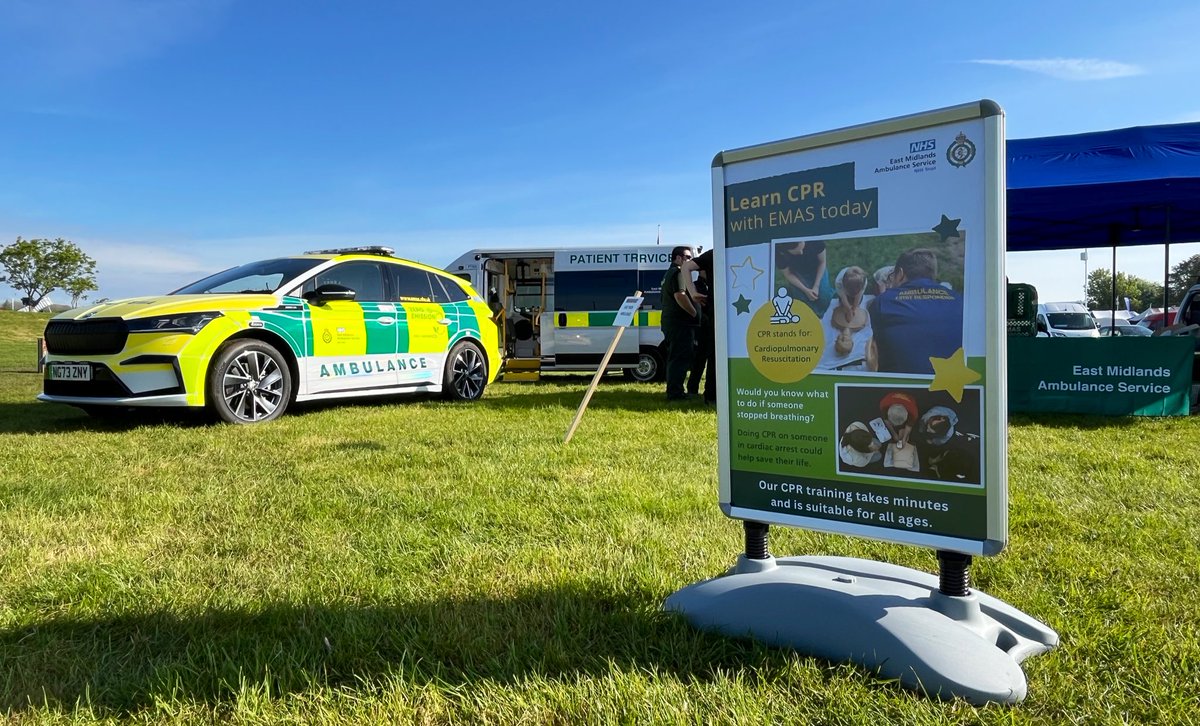 It’s Day 2 at @Truckfest_Live Lincolnshire! ☀️Come and find us next to the arena, by the Epic Centre - learn CPR, check out our vehicles, and talk to us about joining #TeamEMAS 💚🚑