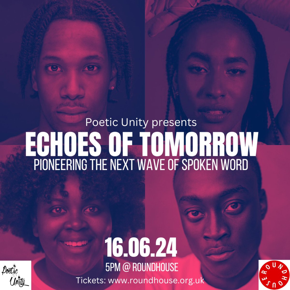 We are excited to share Echoes of Tomorrow - Pioneering the Next Wave of Spoken Word 🗣️ Come down to watch the next generation of poets who are set to take the scene by storm ✨ Sunday 16th June @RoundhouseLDN Limited tickets available here: roundhouse.org.uk/whats-on/the-l… #Unity