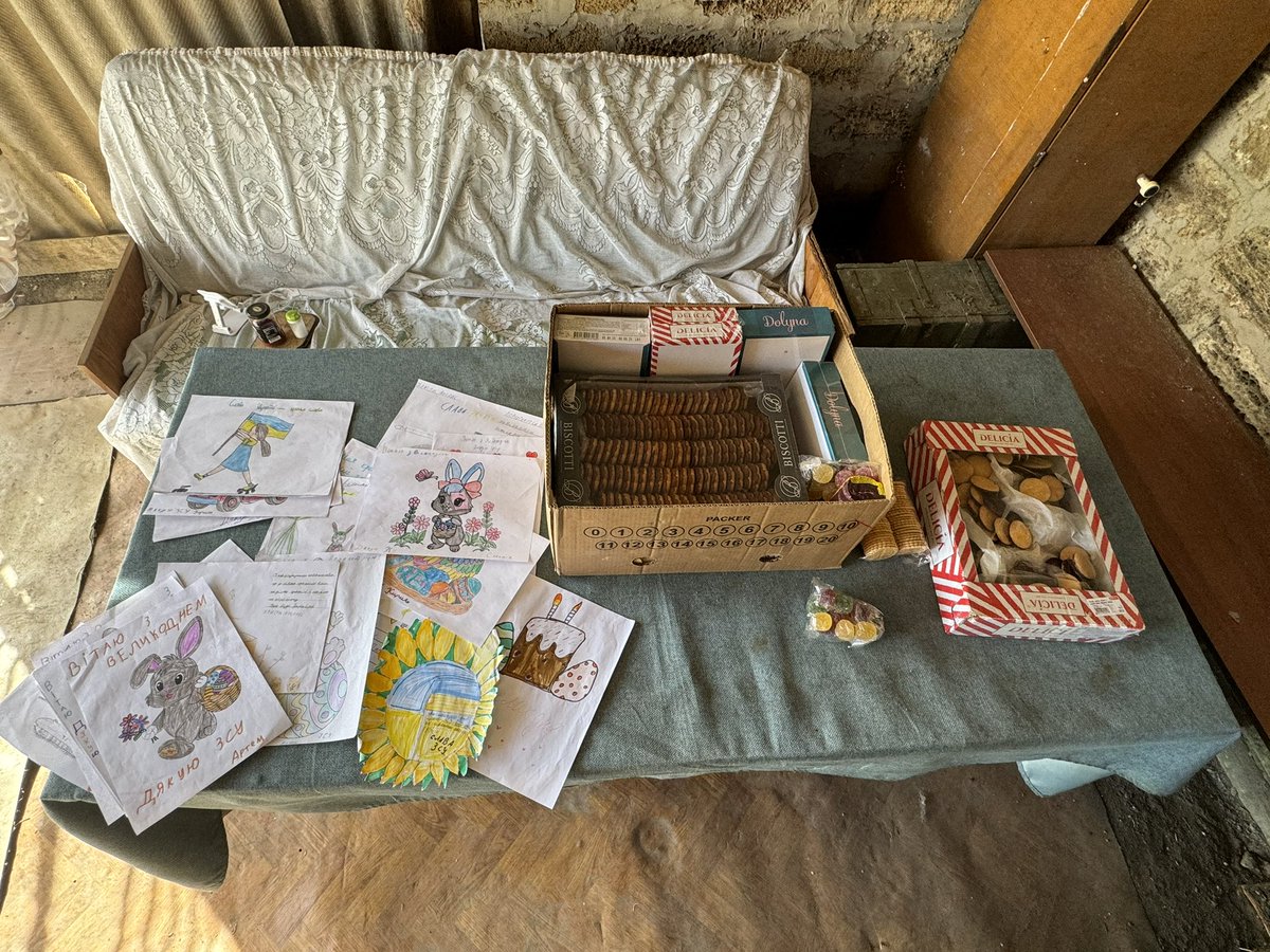 The children sent us sweets on Easter 

Also, there were a lot of touching pictures in the box 

In such moments, I understand that we are on the right path 

Happy Easter!