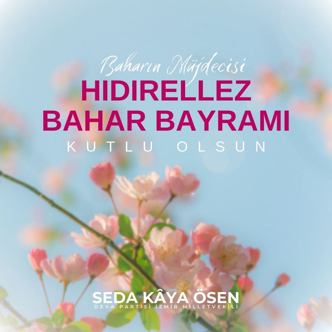 Baharın müjdecisi, umudun simgesi #HIDIRELLEZ'in tüm insanlığa sağlık, huzur ve mutluluk getirmesini diliyorum.
