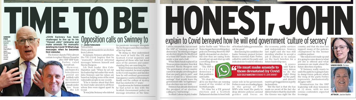 Never forget, 'Dishonest John' manually deleted all the Covid-19 WhatsApp messages. Why? What did he have to hide?