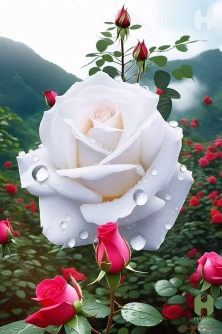 Yarabbi Beyaz Güller gibi temiz, Kırmızı güller gibi Sana muhabbetli ve bağlı kıl … Amin Yarabbilâlemin