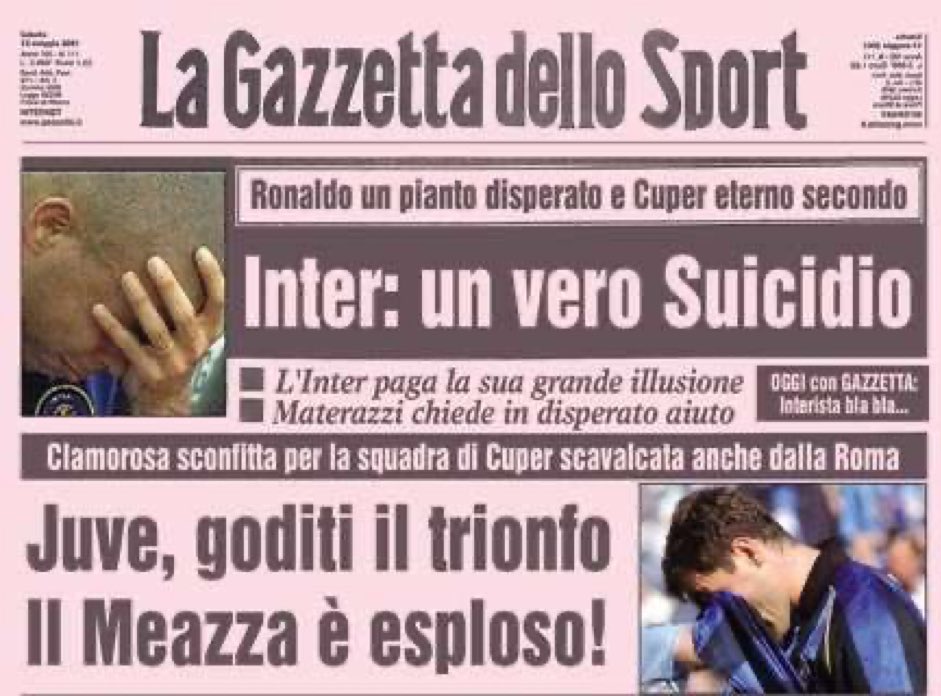 22 anni fa lo scudetto più bello di sempre. #amala