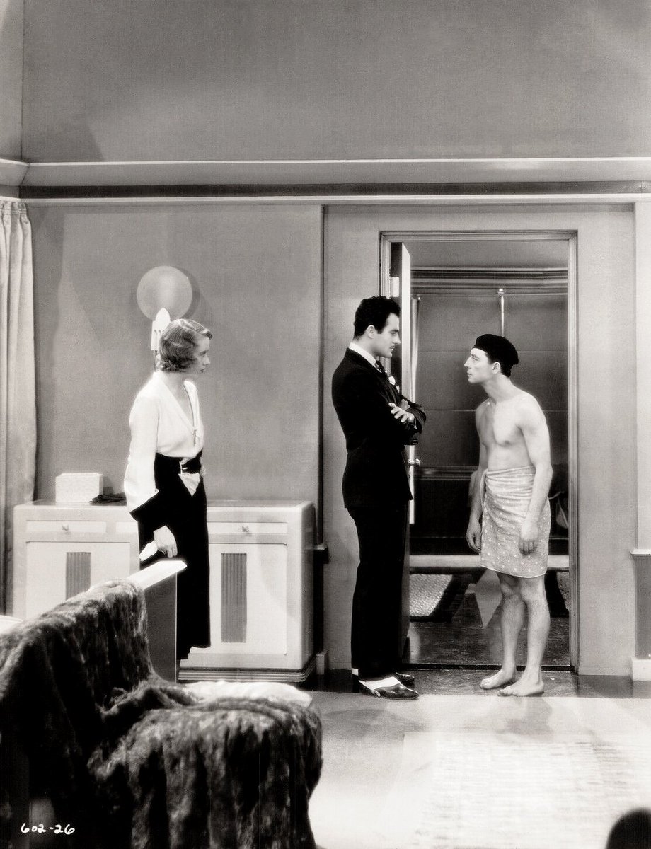 Buster Keaton, Gilbert Roland, and Irene Purcell 
The Passionate Plumber - 1932

#busterkeaton #gilbertroland #irenepurcell #damfino #oldhollywood