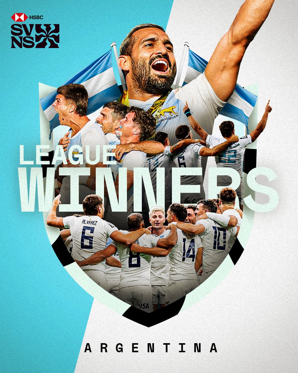 For the first time in their history, Argentina are #HSBCSVNS League winners! 🇦🇷🏆

<a href="/lospumas7arg/">Los Pumas 7s</a>