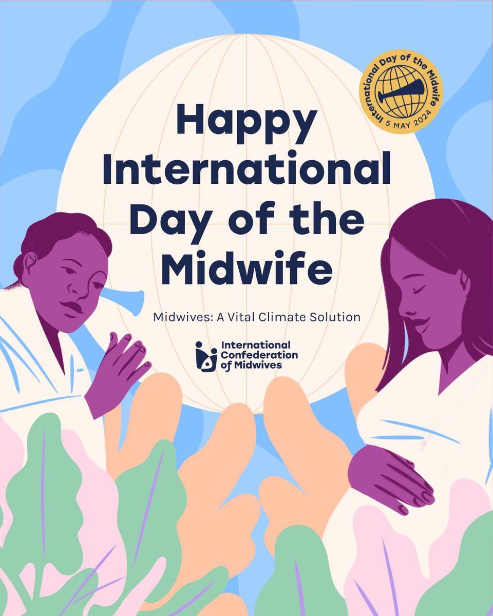 Our team here @rhcnrc would like to wish all our midwifery colleagues a Happy International Day of the Midwife. 💜