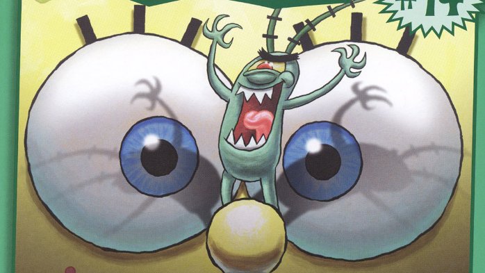 i collected every panel where spongebob and plankton appear together in the first 67 issues of the official spongebob comics. why? well because why wouldn't i. and now here's a thread of all of em