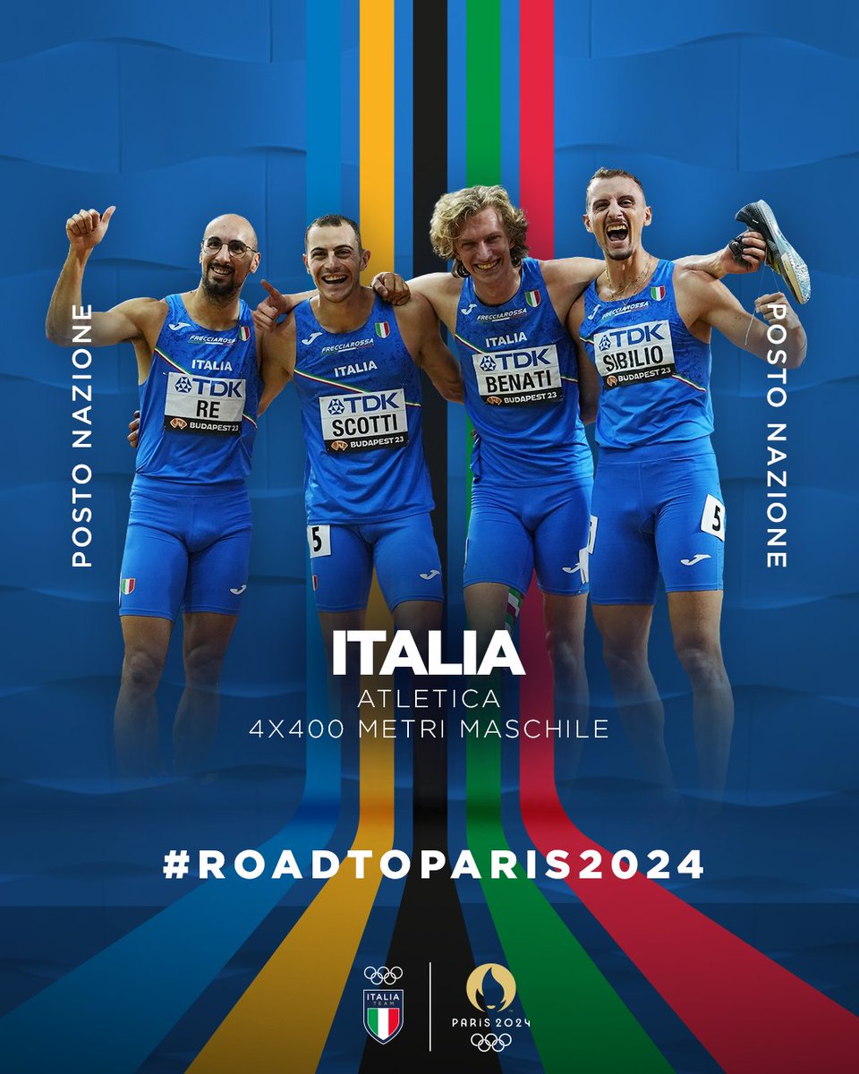 UNA 4x400 DA APPLAUSI! 😯

Bella prova per gli staffettisti azzurri alle World Relays di Nassau, Bahamas! 💪

Il quartetto conquista il posto nazione per #Paris2024! 👏

Grandii!! 💙

👉 bit.ly/3QU77KT  

#ItaliaTeam @Olympics @paris2024 #RoadToParis2024 @atleticaitalia