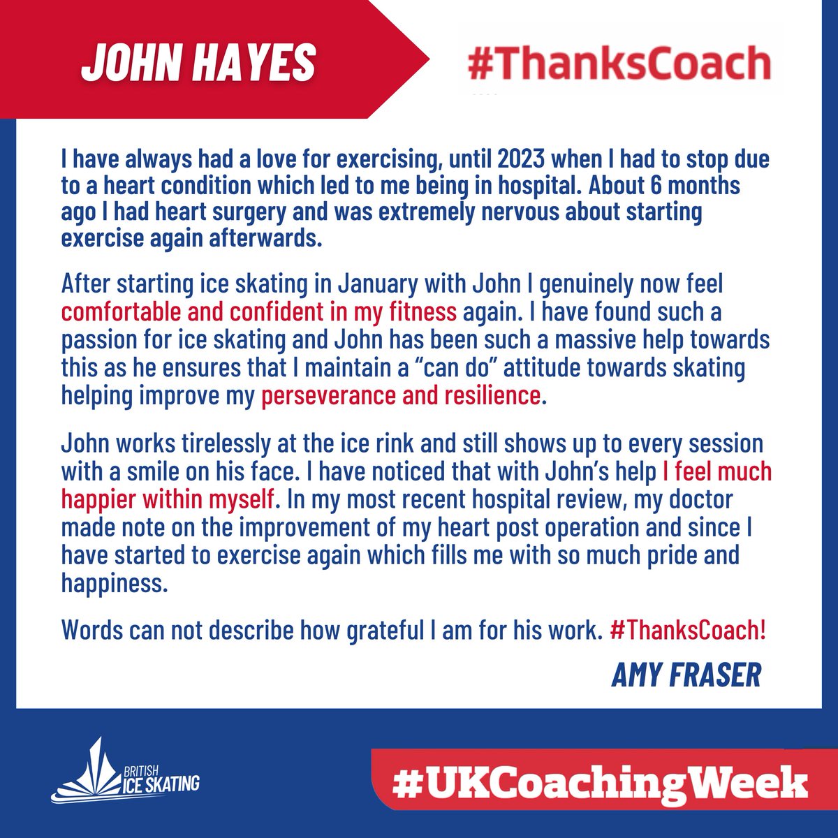 A big #UKCoachingWeek #ThanksCoach to John Hayes, whose coaching has helped Amy find her fitness groove again and make big health strides! 🙌

#ThanksCoach #UKCoachingWeek #CoachingHeroes #MakingADifference #HolisticCoaching @_UKCoaching