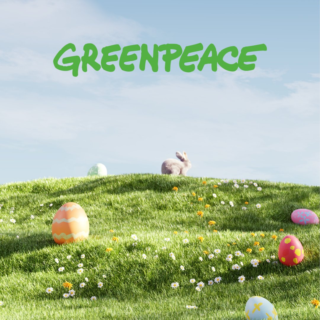 Χρόνια πολλά σε όλους 🐇☀️💚 #greenpeace #easter