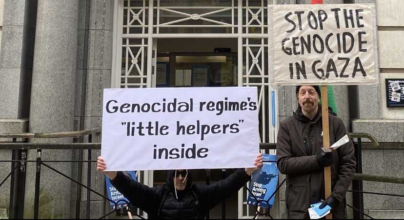 Thanks, @Barclays for your statement.  To clarify you are still 'genocide regimes little helpers' despite all your excuses.  Still a Barclays customer? Join the mass account shutdown on 9th May.  palestinecampaign.org/boycott-barcla… @PSCupdates