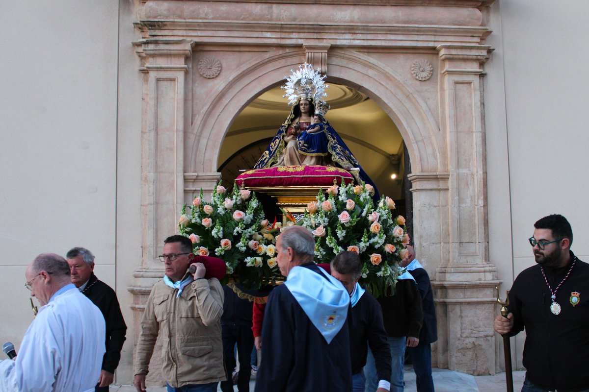 ✝️ Santa María la Real de las Huertas abandonaba este domingo el Santuario Patronal en la primera de las salidas del mes de mayo, el mes de María.