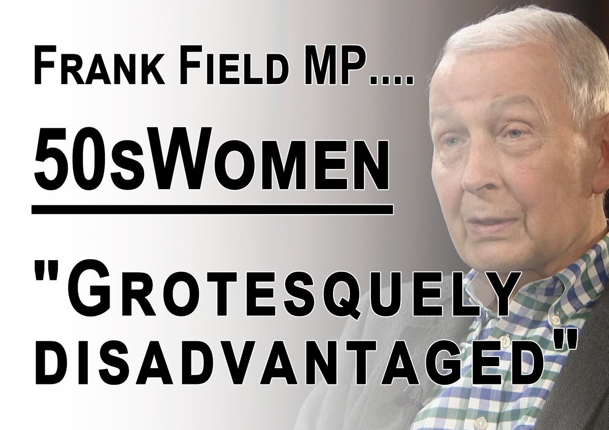 Frank Field, Chair of Work & Pensions 2016, understood that the changes to #StatePensionAge had caused 'grotesque' disadvantage to #50sWomen, on top of lifetimes of #discrimination As did 225 MPs who signed #EDM2296 in 2019 What has changed? @CommonsWorkPen @stephenctimms