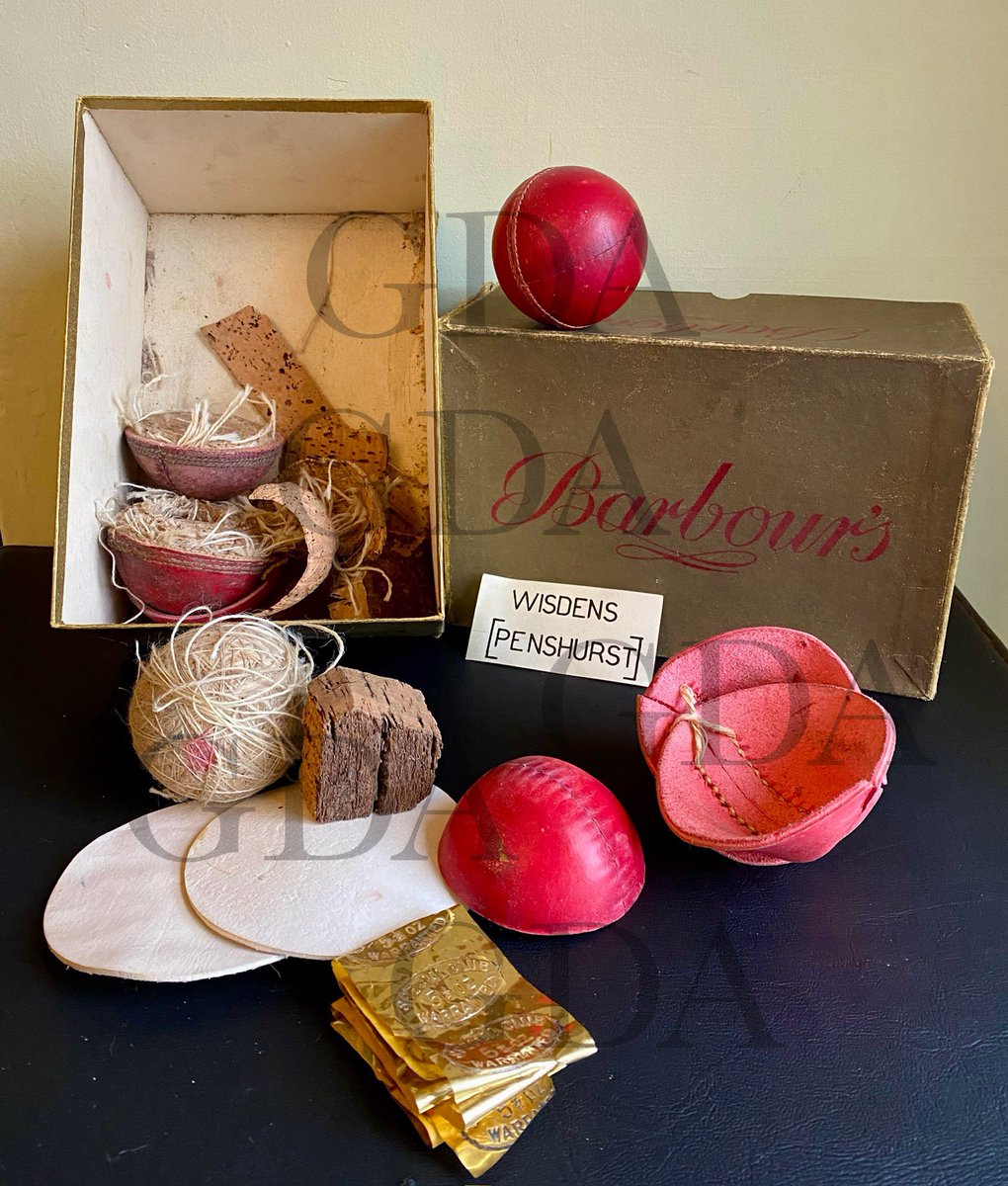 🏏🏏🏏🏏🏏
A fascinating mid century set showing manufacturing stages of a Wisdens cricket ball. 
See them & more at,
Dieudonneart.com/antiques

#UKGiftHour #cricket #UKGiftAM #collectables #gifts #smartsocial #socialhistory #shopindie #cricket #Wisdens