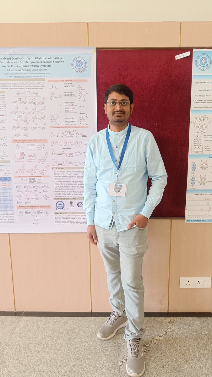 Presented a poster of my research work published in Eur. J. Org. Chem. 2023 at Frontier in Chemistry at IISER Bhopal on 4th May 2024. Thanks to the Organizing Committee for a smooth interactive session as well as pleasant hospitality.
