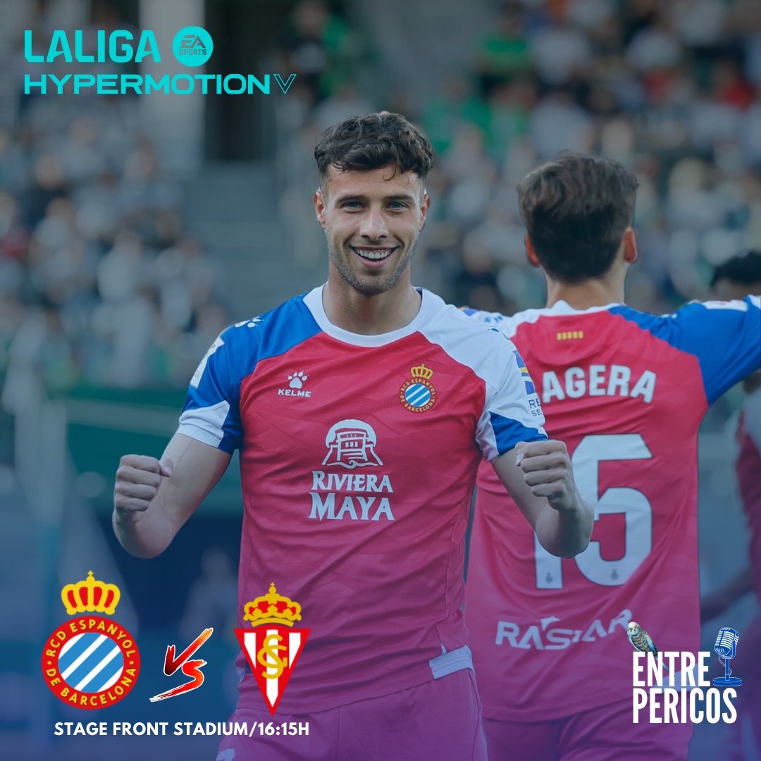 HOY ES DIA DE MÁGICO ESPANYOL ⚪️🔵⚽️

🆚@RealSporting
🏟️Stage Front Stadium 
⏰16:15h
🚌La Manoleta

#RCDE #La21 #EspanyolRealSporting