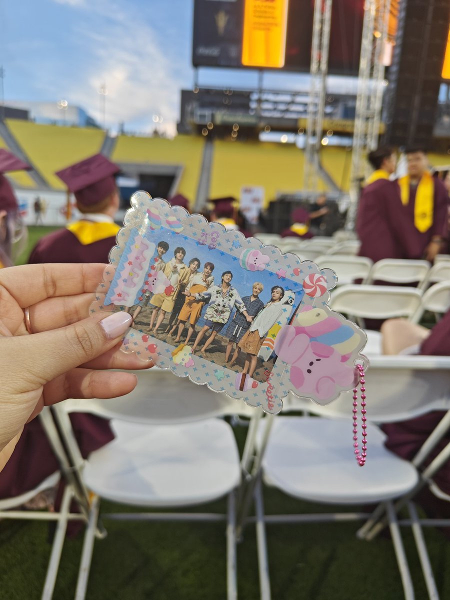 Of course my Bangtan had to come with me to graduation 💜

#ASUGrad
#ASUClassof2024
#EngineeringManagement