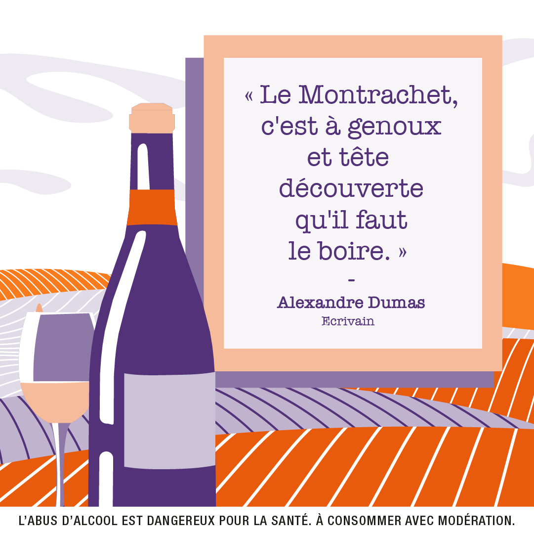 'Le Montrachet, c'est à genoux et tête découverte qu'il faut le boire' 🙏 Alexandre Dumas