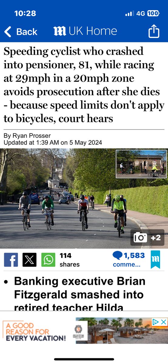 SeasickPosh's tweet image. Can&apos;t recall any fatals involving taxis in the Outer Circle but I do recall cycling groups advocating their removal from its use because of &apos;safety&apos;. We&apos;ve known for ages how dangerous some cyclists can be in Regents Park, is it time to bin cycles from it now? #cyclekillers RIP🙏🏻