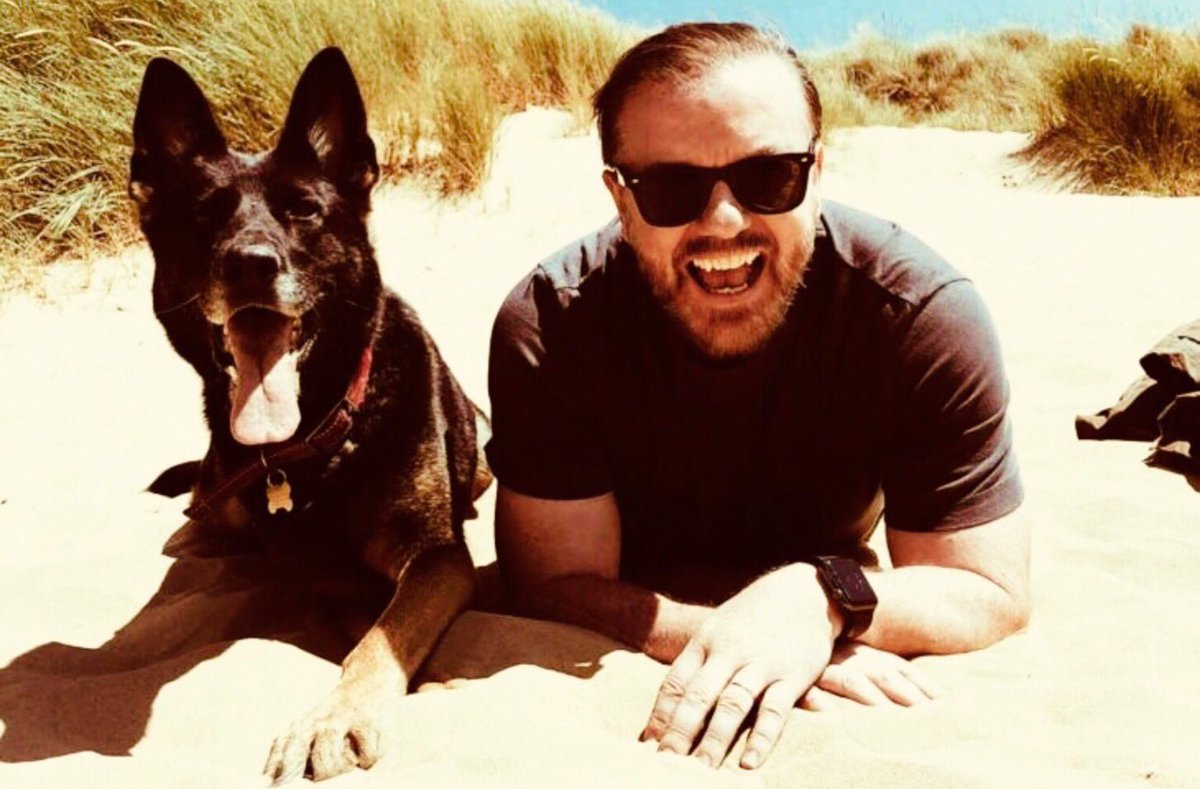 “Dogs are amazing. They’re magical. I couldn’t invent a better thing than a dog.” @RickyGervais ❤️🐾