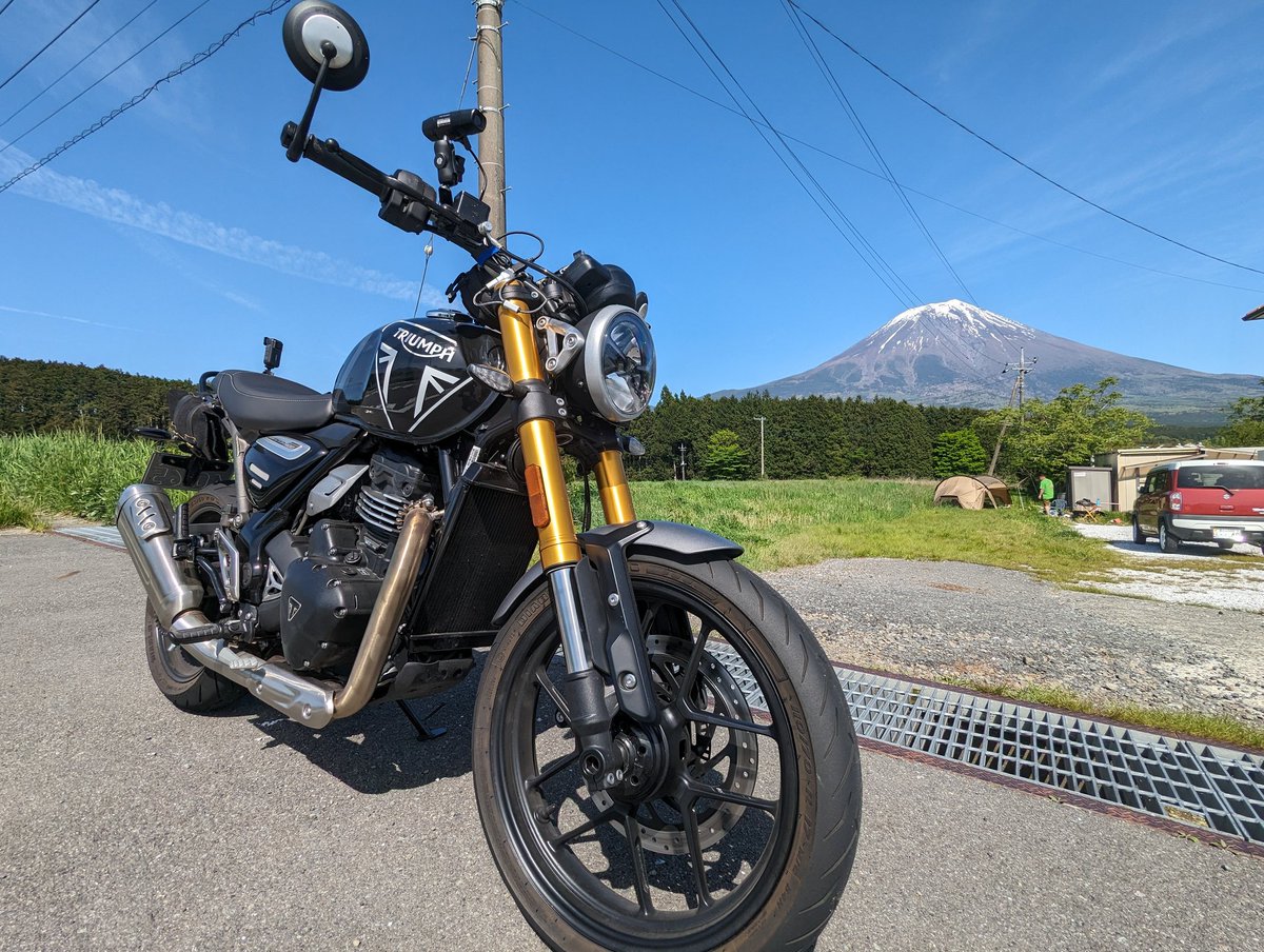 今日の富士山は完璧でした
#スピード400
#speed400
#triumph 
#トライアンフ
#バイクのある風景