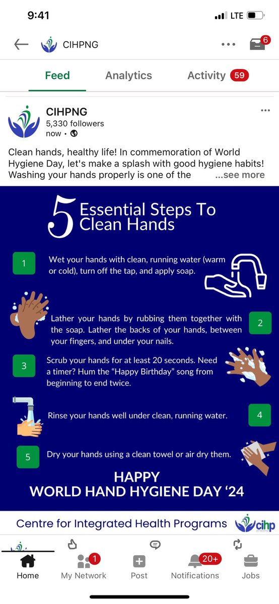 Clean hands, healthy life! In commemoration of World Hygiene Day, let's make a splash with good hygiene habits! Washing your hands properly is one of the simplest & most effective ways to prevent the spread of illnesses. Follow these easy steps to keep your hands clean & healthy.