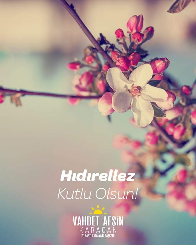 #Hıdırellez, cennet vatanımıza bolluk, bereket, sağlık ve huzur getirsin. Hoş geldin ilkbahar!