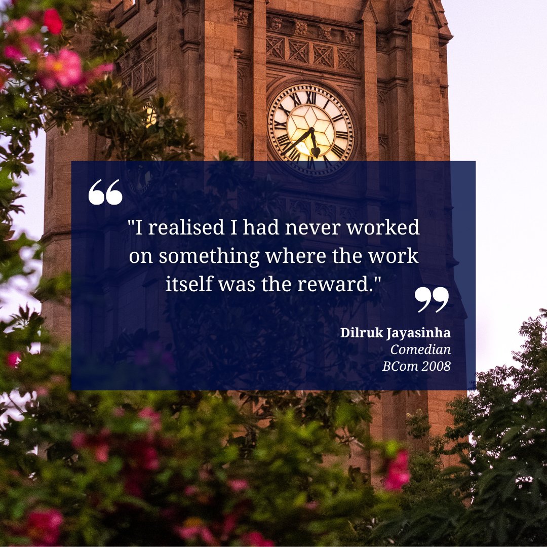 On World Laughter Day take some inspiration from alum Dilruk Jayasinha - find something that you love. 💖 #WorldLaughterDay #unimelbalumni