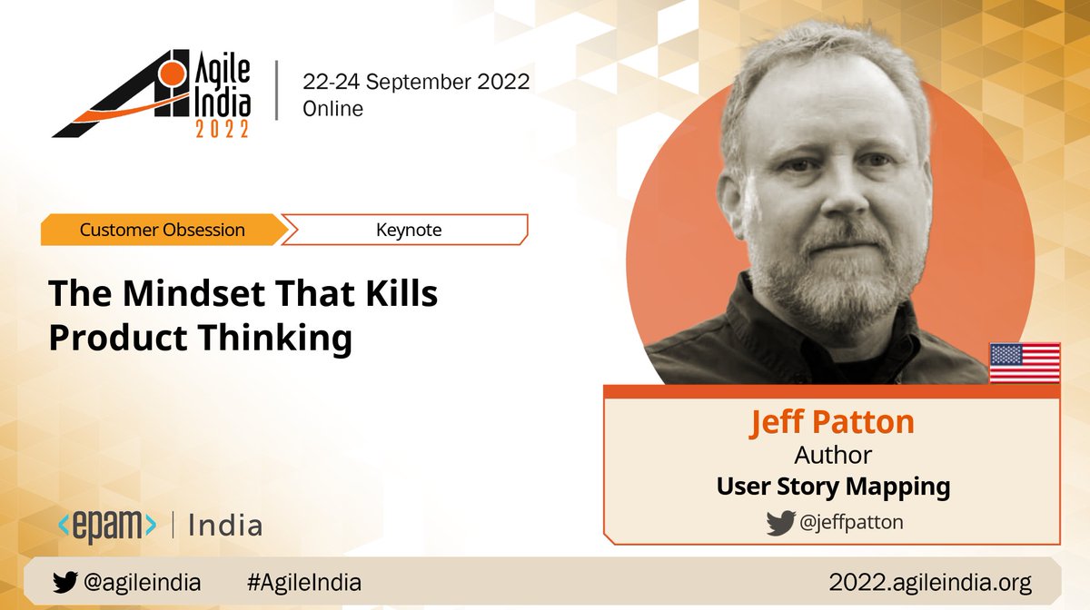 [VIDEO] 'The Mindset That Kills Product Thinking' by @jeffpatton at #AgileIndia 2022.
youtube.com/watch?v=euLQla…

#ProductThinking #Leadership #CustomerObsession