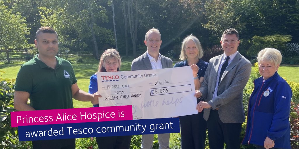 🤝We welcomed Community Champions from the #TescoStrongerStarts programme, @groundworkuk and @DominicRaab MP for Esher & Walton, to share how the community grant from Tesco will help fund our bereavement services for children & young people. A sincere thank you from us all💙